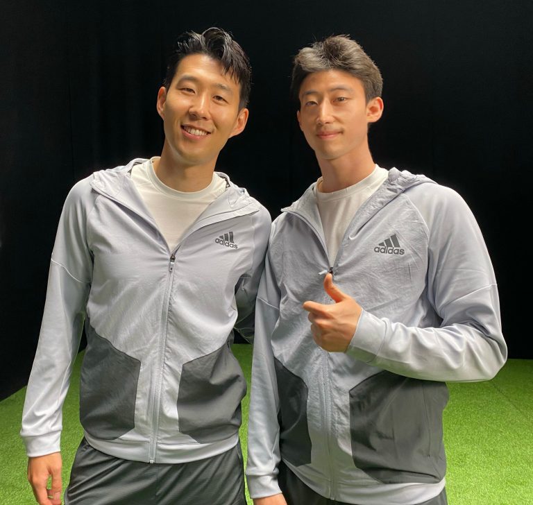 son-heung min with body double