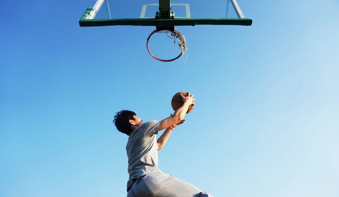 sports talent dunking basketball